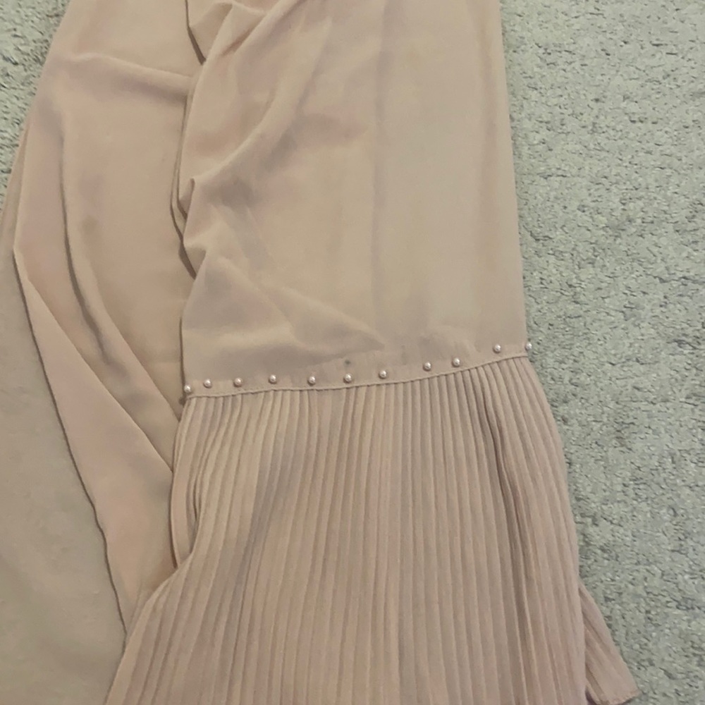 Baby pink chiffon scarf